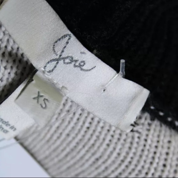 Joie Brettina Wool Polka dot Black white Sweater - Picture 8 of 8